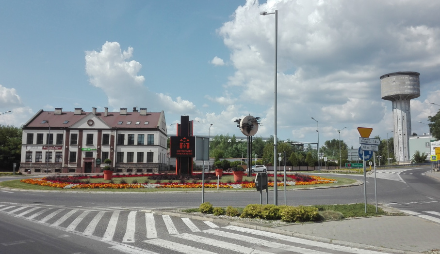 Ostrowiec Świętokrzyski, Rondo Republiki Ostrowieckiej, fragment dawnego Klimkiewiczowa