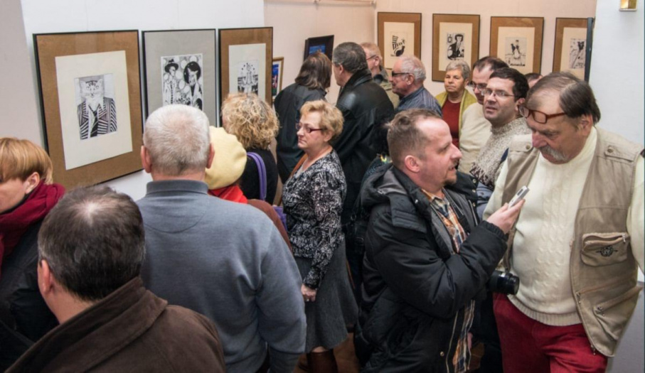 Wernisaż w galerii Uwaga Schody w MCK (Ostrowiec Świetokrzyski)