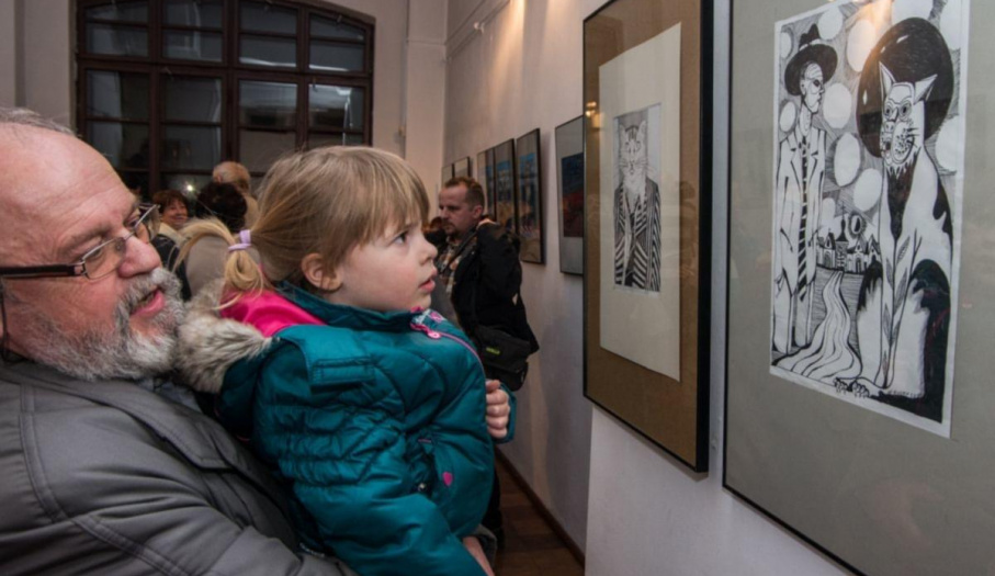 Wernisaż w galerii Uwaga Schody w MCK (Ostrowiec Świetokrzyski)
