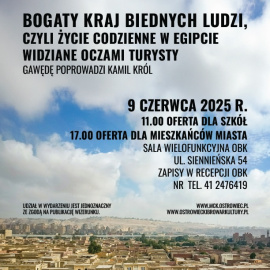 „Bogaty kraj biednych ludzi, czyli życie codzienne w Egipcie widziane oczami turysty”