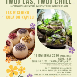 TWÓJ LAS, TWÓJ CHILL - KREATYWNE WARSZTATY W STREFIE ODKRYWANIA WYOBRAŹNI I AKTYWNOŚCI
