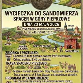 Wycieczka do Sandomierza i w Góry Pieprzowe