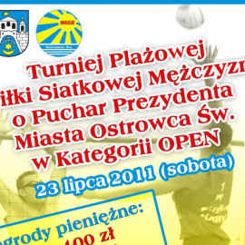 Turniej Plażowej Piłki Siatkowej o Puchar Prezydenta Miasta Ostrowca Świętokrzyskiego