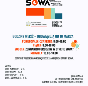Strefa Odkrywania, Wyobraźni i Aktywności SOWA